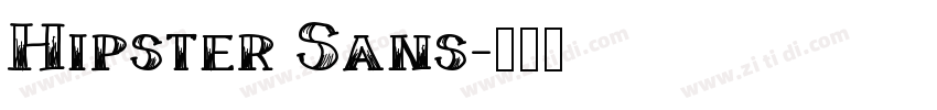 Hipster Sans字体转换
